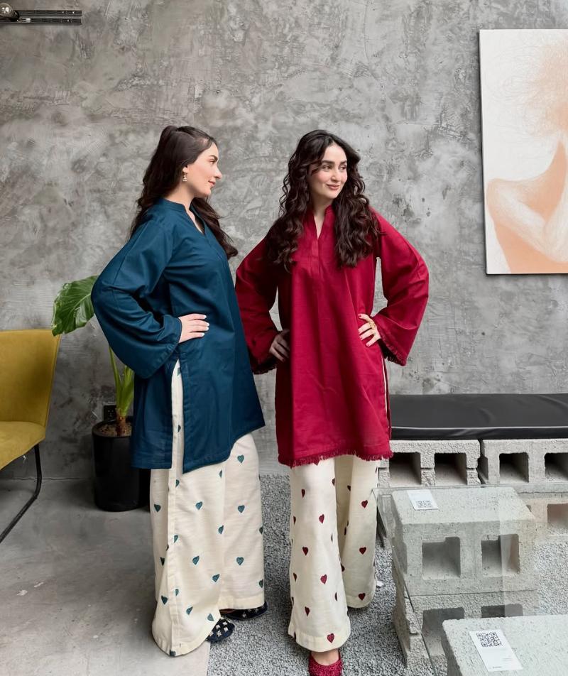 Premium Teal Blue Kurti Palazzo Co-Ord Set