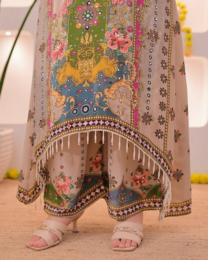 Women's ethnic Noori Anarkali Kurta with dupatta set