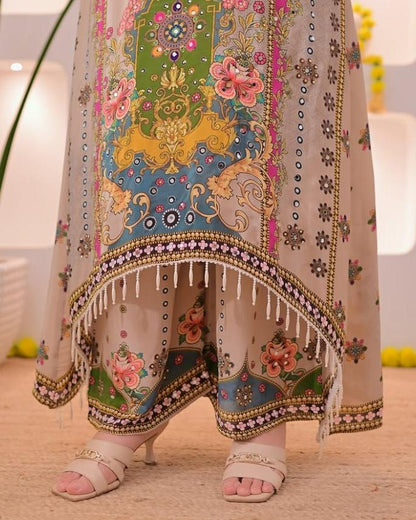 Women's ethnic Noori Anarkali Kurta with dupatta set