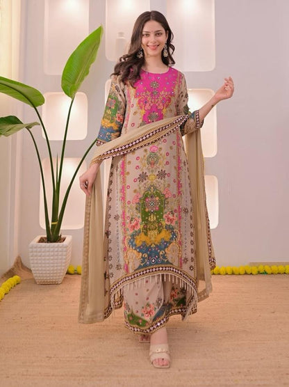 Women's ethnic Noori Anarkali Kurta with dupatta set